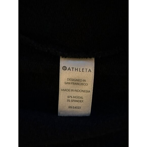 Athleta Pranayama Restore Wrap Black Open-Front Modal Blend Cardigan Size L - Picture 4 of 7